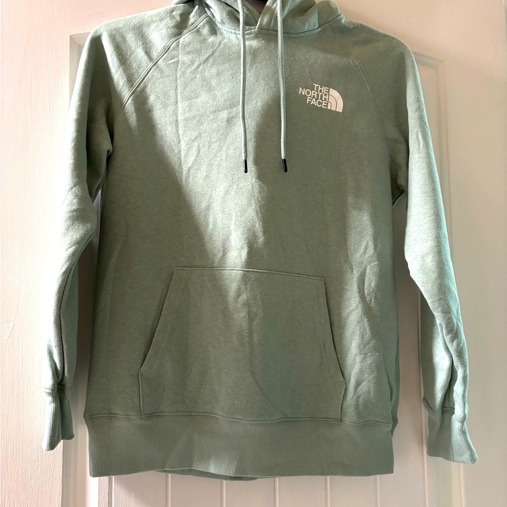 The North Face hoodie, color teal - Size small